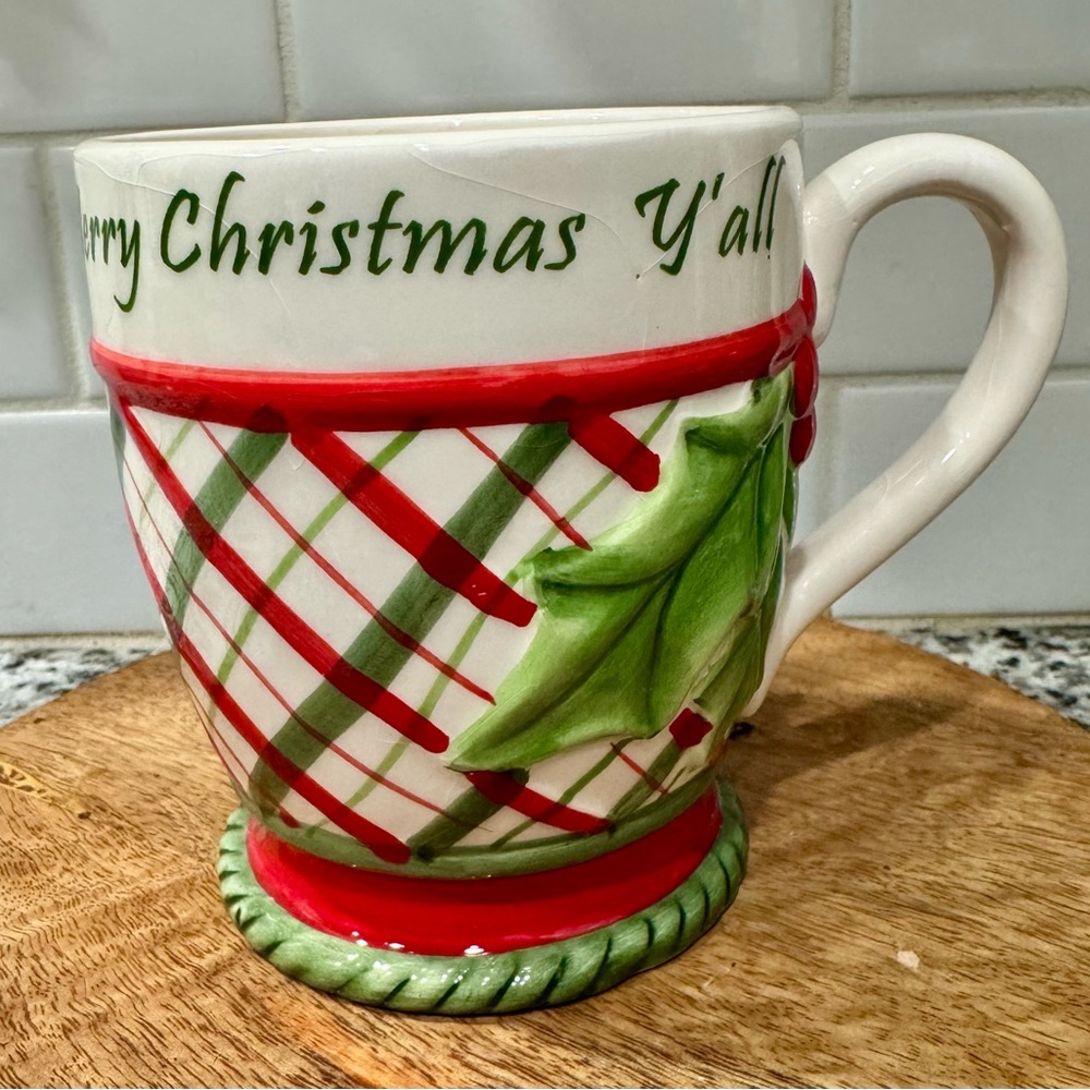 NIB Fitz and Floyd Merry Christmas Y’all Christmas Mug